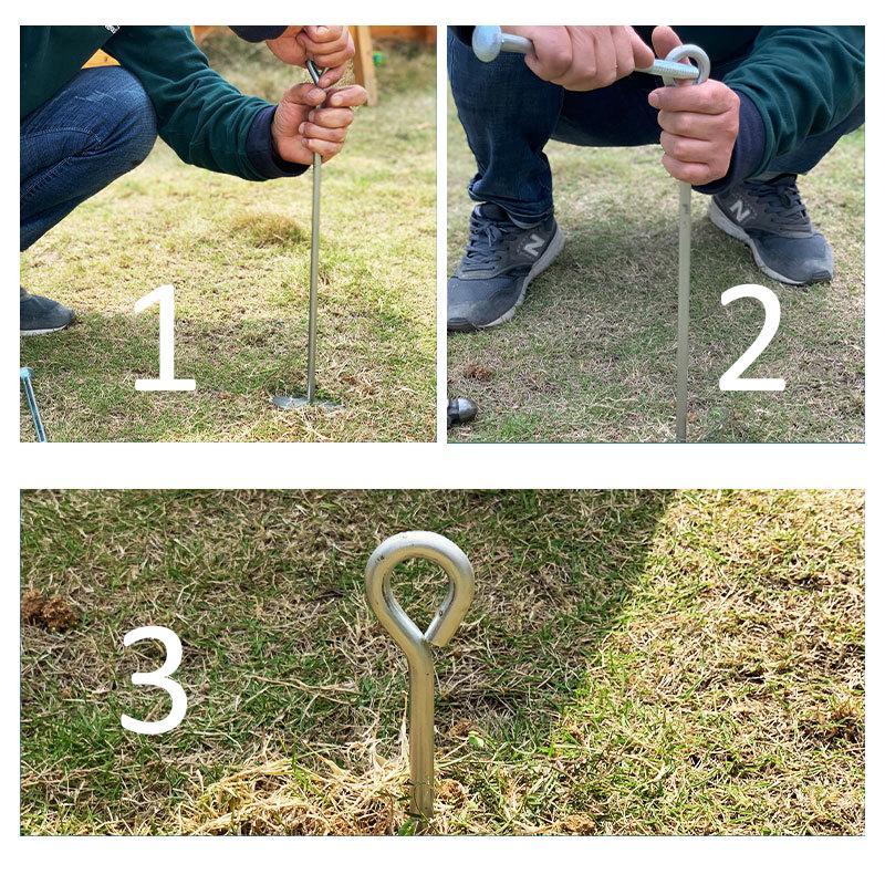 Універсальний анкер для кріплення в землю WCG M10x500