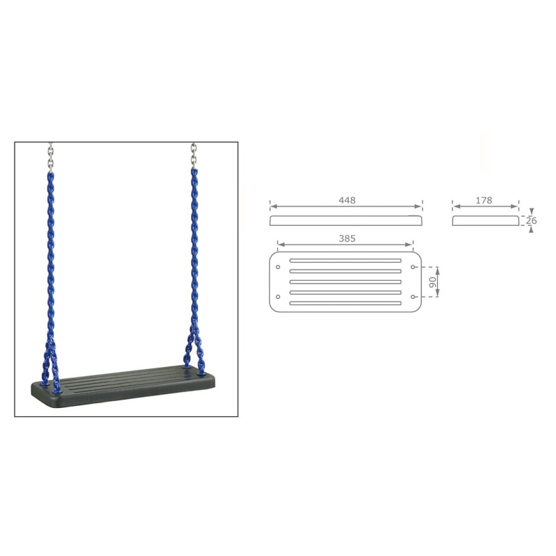 Дитячі гойдалки гумові із захистом (посилені) WCG Rubi