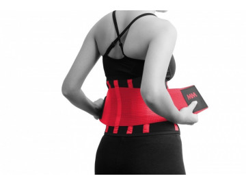 Пояс компресійний MadMax MFA-277 Slimming belt Black/rubine red S
