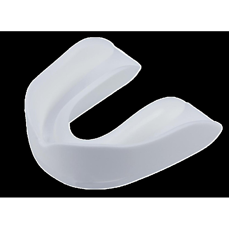 Капа боксерська PowerPlay 3309 SR, Доросла (вік 11+), Посадка: кип'ятіння+прикус, Термопластик, Білий