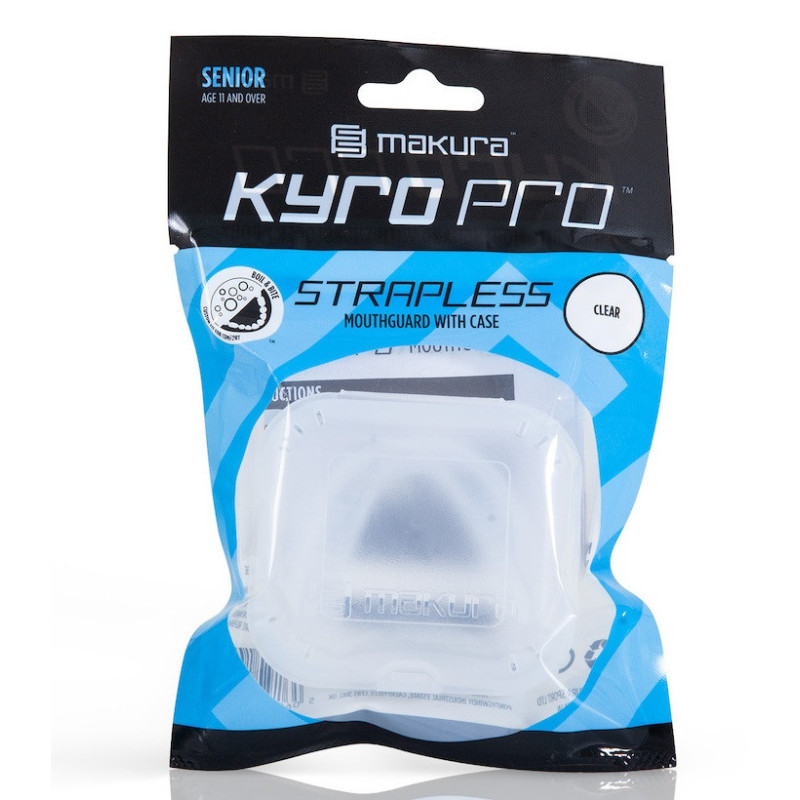 Капа MAKURA Kyro Pro Strapless, Доросла (вік 11+) Clear, Посадка: BOIL & BITE™ (формується у гарячій воді), Термопластик, Прозорий