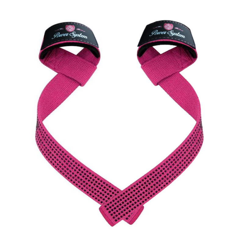 Лямки для тяги Power System PS-3420 G-Power Straps Pink
