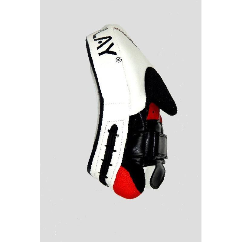 Лапы боксерские PowerPlay 3042 черно-белые PU [пара]