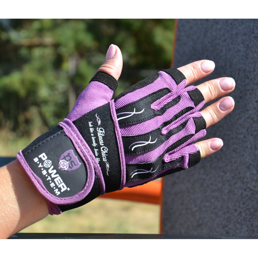 Рукавички для фітнесу Power System PS-2710 Fitness Chica жіночі Purple S