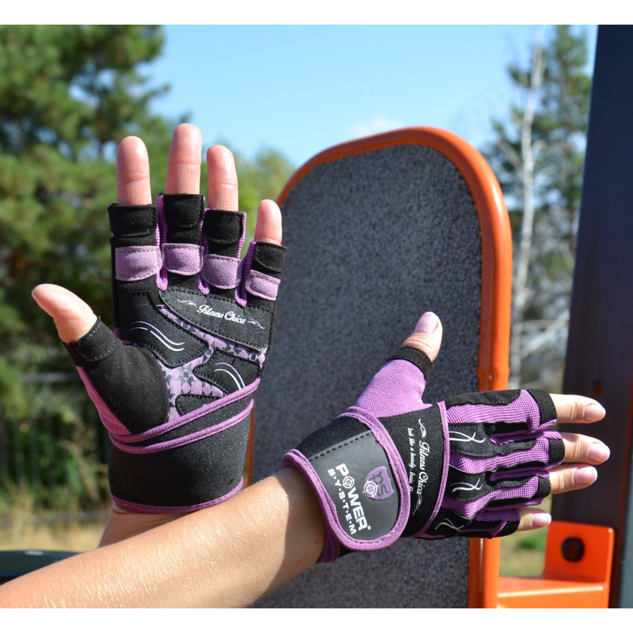 Рукавички для фітнесу Power System PS-2710 Fitness Chica жіночі Purple S