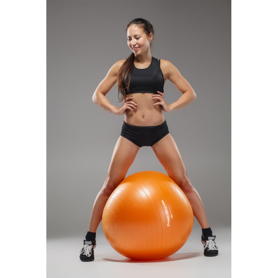 М'яч для фітнесу (фітбол) Power System PS-4013 Ø75 cm PRO Gymball Orange