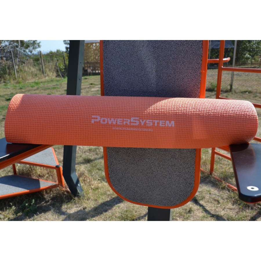 Килимок для йоги та фітнесу Power System PS-4014 PVC Fitness-Yoga Mat Orange (173x61x0.6)