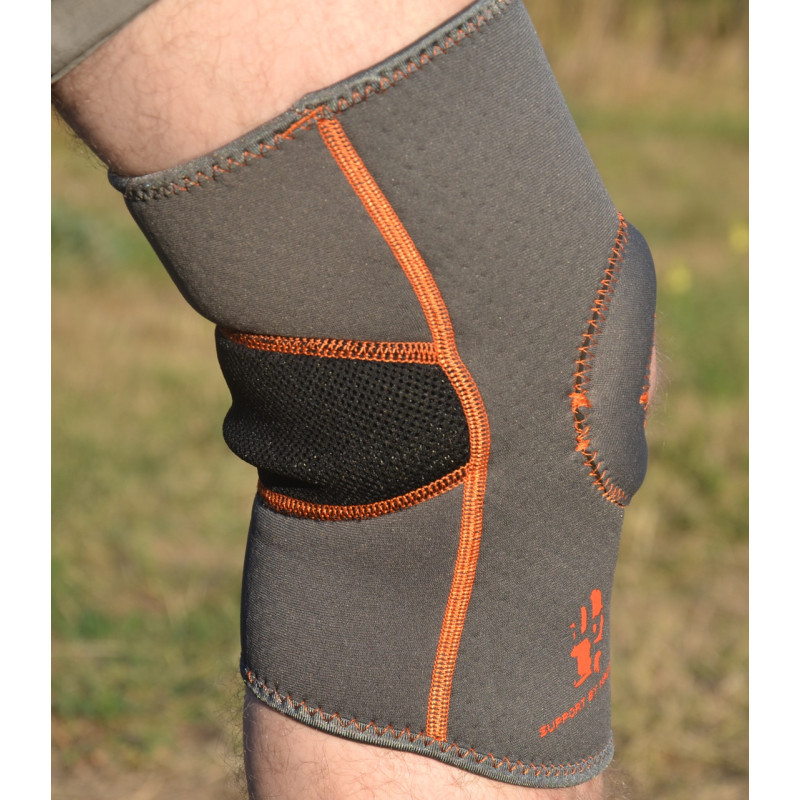 Наколінник MadMax MFA-297 Knee Support with Patella Stabilizer Dark Grey/Orange L