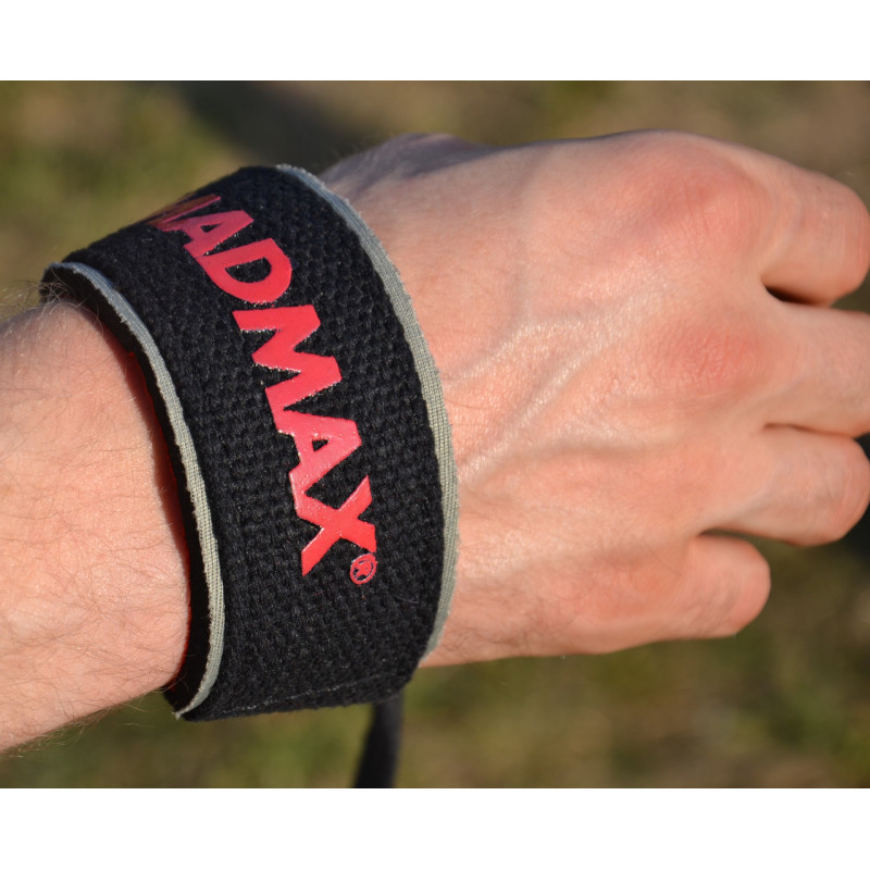 Лямки для тяги MadMax MFA-267 PWR Straps Black/Grey/Red