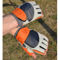 Рукавички для фітнесу MadMax MFG-850 Crazy Grey/Orange S Рукавички для фітнесу MadMax MFG-850 Crazy Grey/Orange S