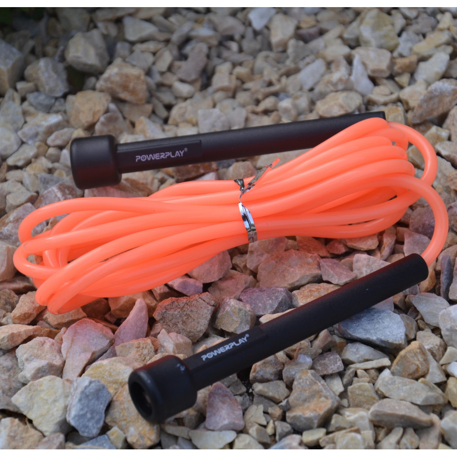 Скакалка PowerPlay 4201 Basic Jump Rope Помаранчева (2,8m.)