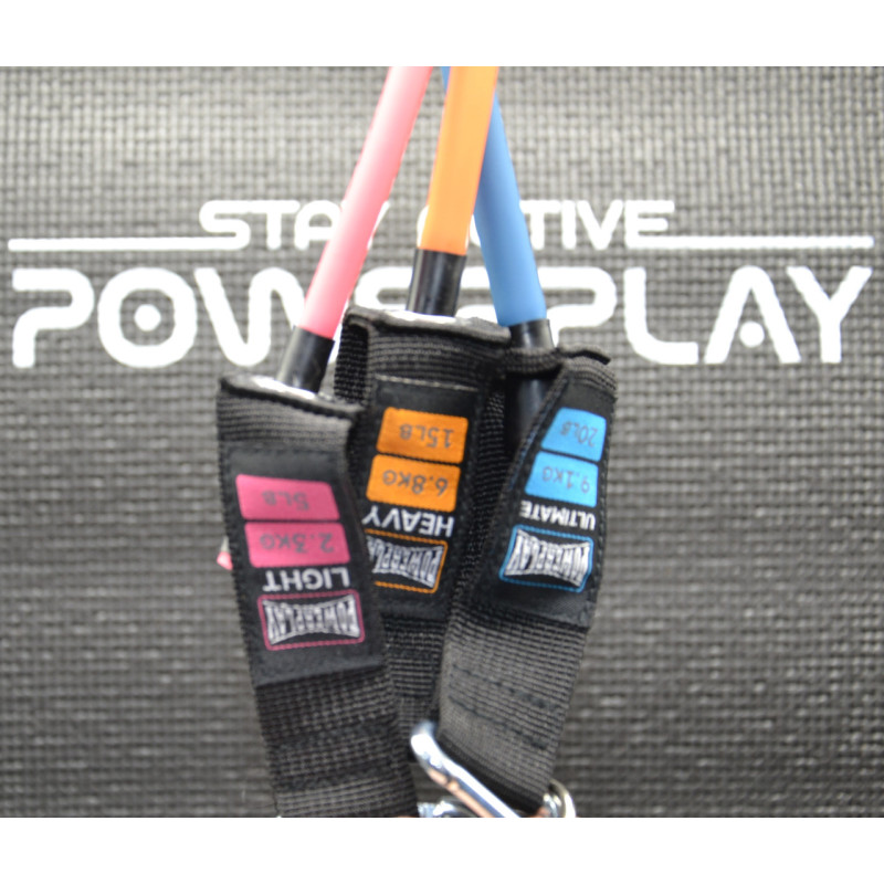 Набір трубчастих еспандерів PowerPlay PP-4101 Expander Tube Set 3шт. (до 18,2 кг.)
