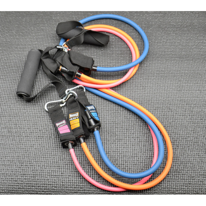 Набір трубчастих еспандерів PowerPlay PP-4101 Expander Tube Set 3шт. (до 18,2 кг.)