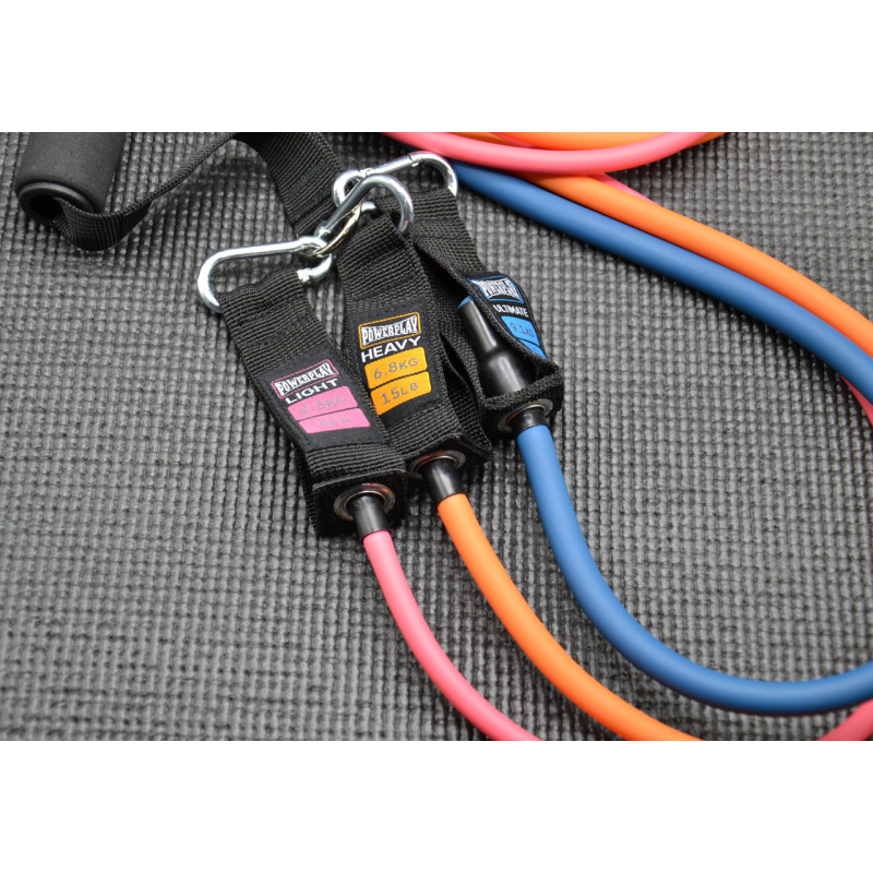 Набір трубчастих еспандерів PowerPlay PP-4101 Expander Tube Set 3шт. (до 18,2 кг.)