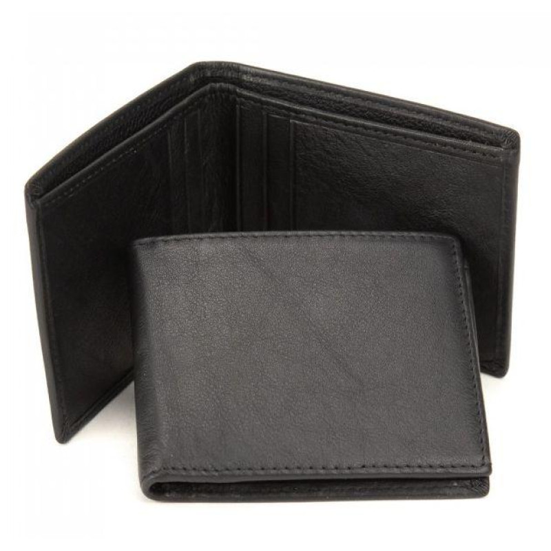 Кожаное мужское портмоне Tiding Bag черный