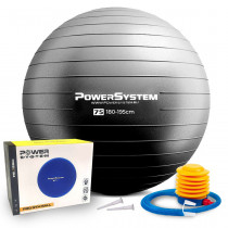 М'яч для фітнесу (фітбол) Power System PS-4013 Ø75 cm PRO Gymball Black М'яч для фітнесу (фітбол) Power System PS-4013 Ø75 cm PRO Gymball Black
