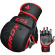 Рукавиці для ММА (Греплінгові рукавички) RDX F6 KARA Matte Red Plus L/XL