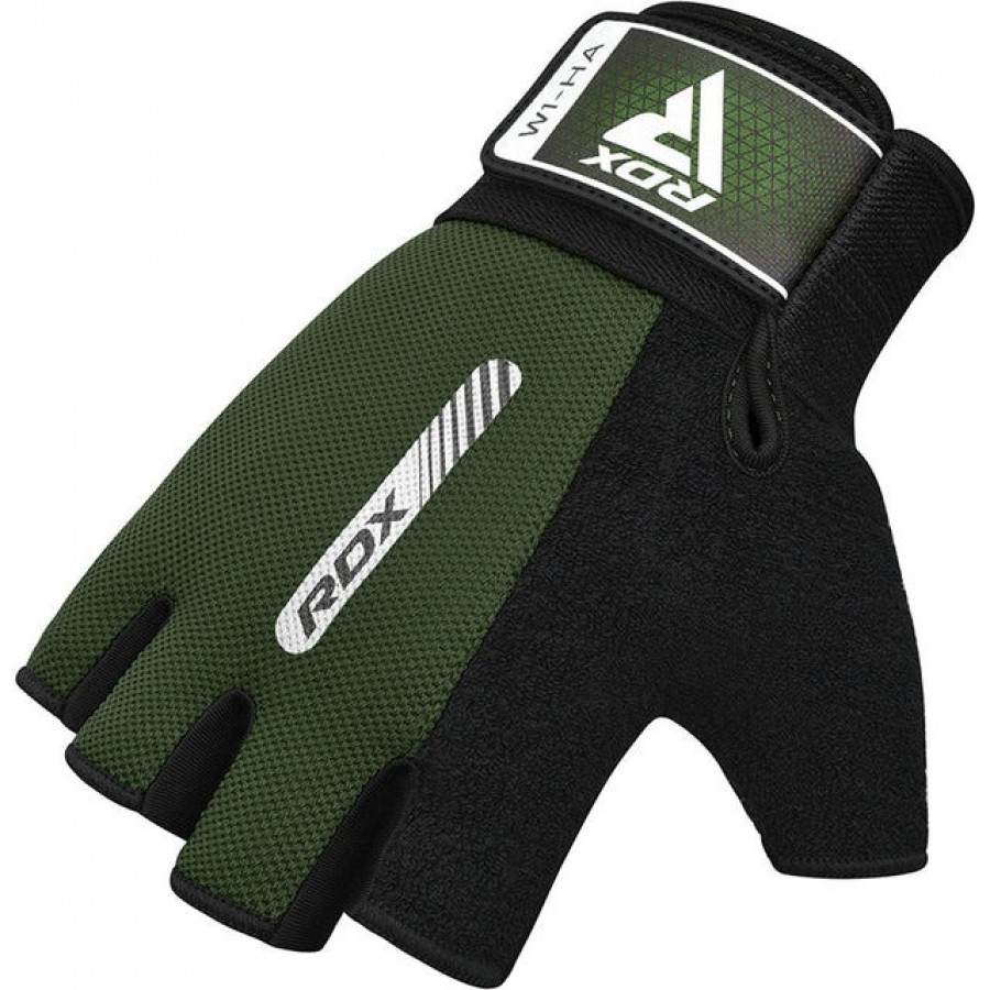 Рукавички для фітнесу RDX W1 Half Army Green L