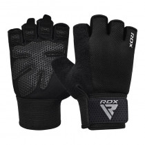 Рукавички для фітнесу RDX W1 Half Black Plus L Рукавички для фітнесу RDX W1 Half Black Plus L