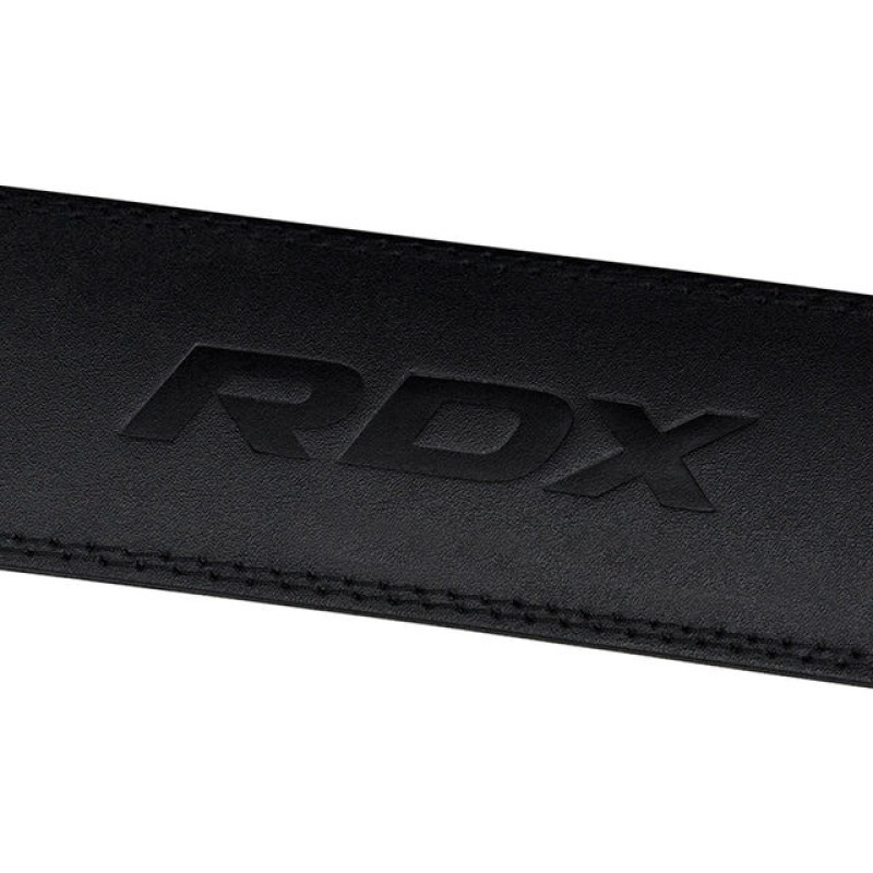 Пояс для важкої атлетики RDX 4 шкіряний Full Black M
