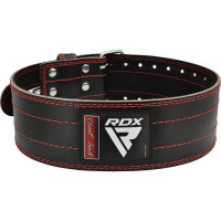 Пояс для пауэрлифтинга RDX RD1 кожаный Red L