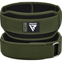 Ремень для тяжёлой атлетики RDX RX5 Double Belt неопреновый Army Green L