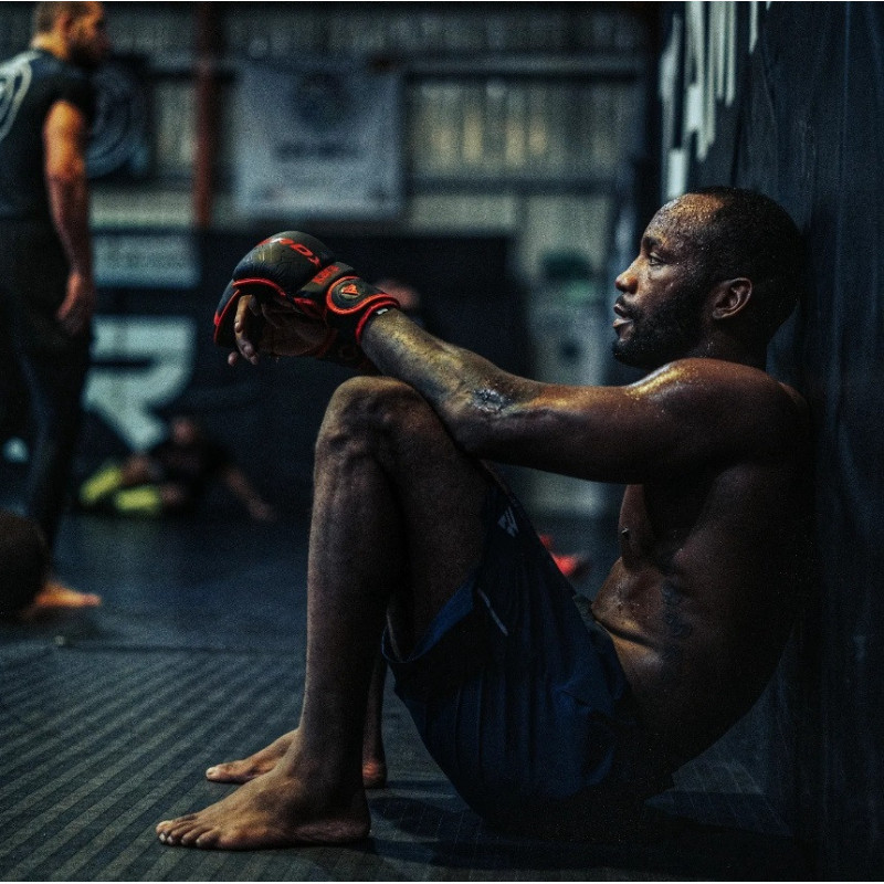 Рукавиці для ММА (Греплінгові рукавички) RDX F6 KARA Matte Red Plus L/XL