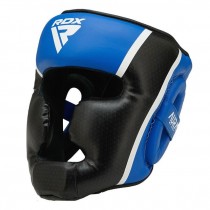 Боксерський шолом RDX AURA PLUS T-17 Blue/Black L (капа у комплекті)