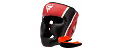 Боксерський шолом RDX AURA PLUS T-17 Red/Black XL (капа у комплекті)