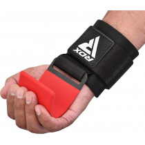 Крючки для тяги на запястье RDX W5 Gym Hook Strap Red Plus Крючки для тяги на запястье RDX W5 Gym Hook Strap Red Plus