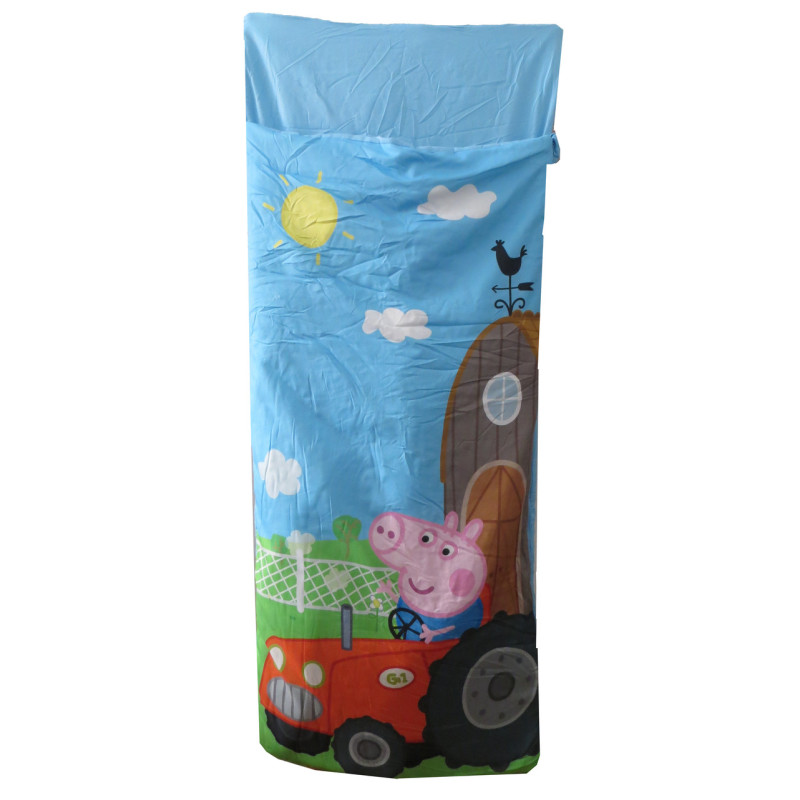 Летний детский спальный мешок 170х70 Peppa Pig голубой