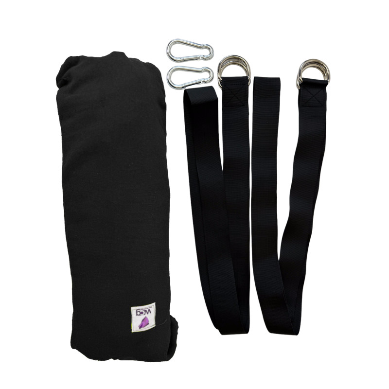 Двомісний гамак з планкою Hygge сірий XXL 200х150 WCG