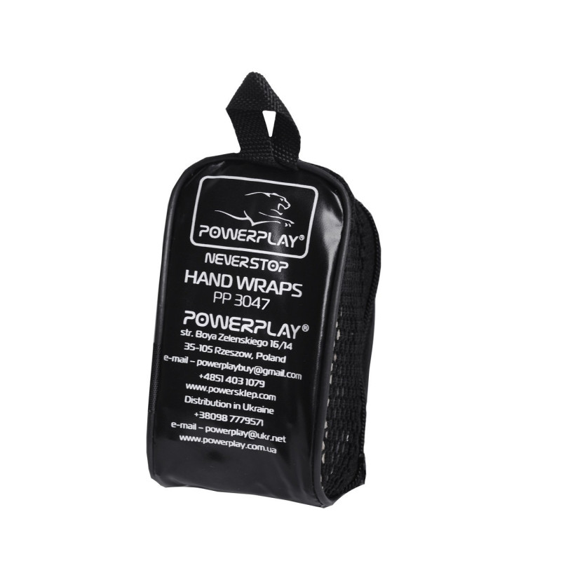 Бинты для бокса PowerPlay 3047 Lycra, Комплект: 2 штуки+чехол, Длина 4,5 м, Эластичные, Лайкра (спандекс), Синий