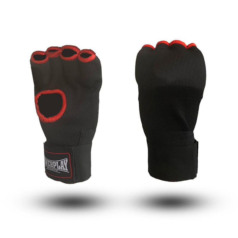 Бинти-рукавиці PowerPlay 3096 з гелевими подушечками Чорні S