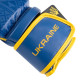 Боксерські рукавиці PowerPlay 3021 Ukraine, 16 унцій, Поліуретан (еко-шкіра), Синьо-жовтий