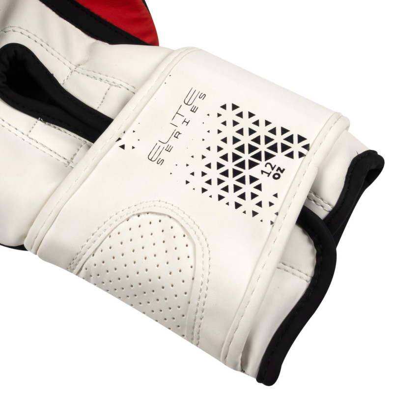 Боксерские перчатки PowerPlay 3086 Matt Challenger Черно-Белые 12 унций