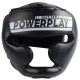 Боксерський шолом тренувальний PowerPlay 3048, Розмір L, Тип: закритий, PU-шкіра, Пінний напомнювач, Чорно-білий 