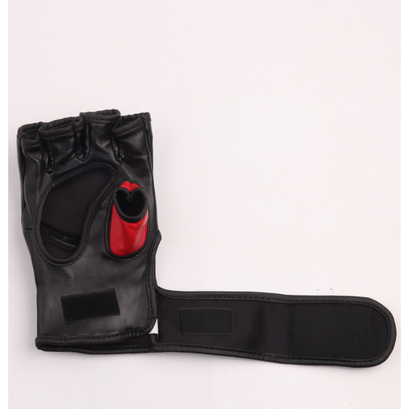 Перчатки для MMA PowerPlay 3093, Размер S, Искусственная кожа (PU), Черный