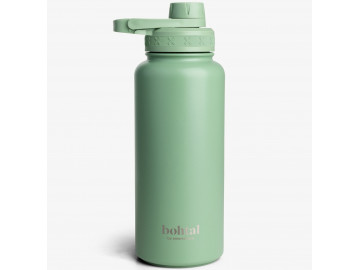 Бутылка для воды из металла с двойной вакуумной изоляцией Bohtal Insulated Sports Bottle 960 мл / 32 унции Зеленый