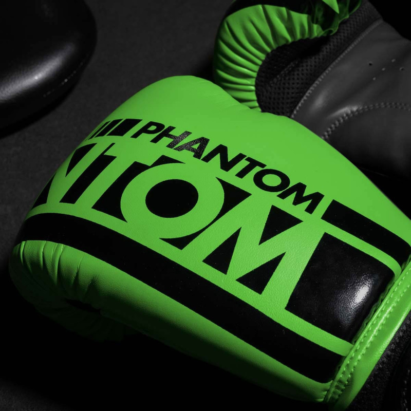 Боксерські рукавиці Phantom APEX Neon Green 12 унцій (капа )