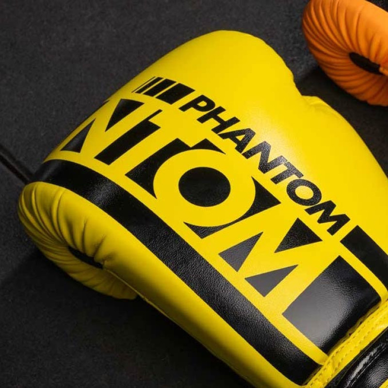 Боксерські рукавиці Phantom APEX Neon Yellow 14 унцій (капа в подарунок)