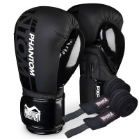 Перчатки для бокса Phantom APEX Speed Black 16 унций (наколенник )