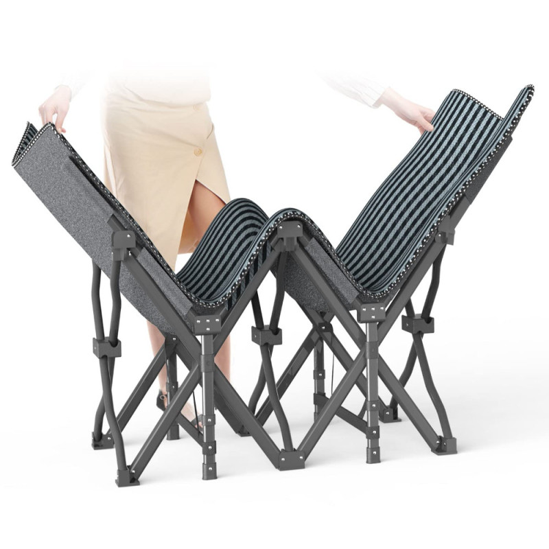 Розкладне ліжко шезлонг WCG CC-S01PM + матрац