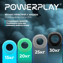 Еспандер кистьовий силіконовий PowerPlay PP-4338 Hand Grip Medium 20 кг. Зелений Еспандер кистьовий силіконовий PowerPlay PP-4338 Hand Grip Medium 20 кг. Зелений