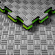 Мат-татами (Мат-пазл ласточкин хвост) WCG EVA 100х100х2 cm черно-зеленый