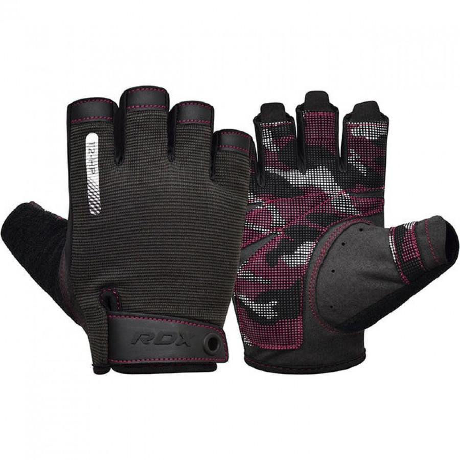 Рукавички для фітнесу RDX T2 Half Pink M
