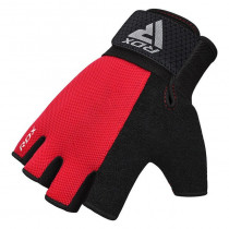 Рукавички для фітнесу RDX W1 HALF RED PLUS-S Рукавички для фітнесу RDX W1 HALF RED PLUS-S