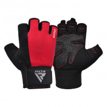 Рукавички для фітнесу RDX W1 HALF RED PLUS-S Рукавички для фітнесу RDX W1 HALF RED PLUS-S