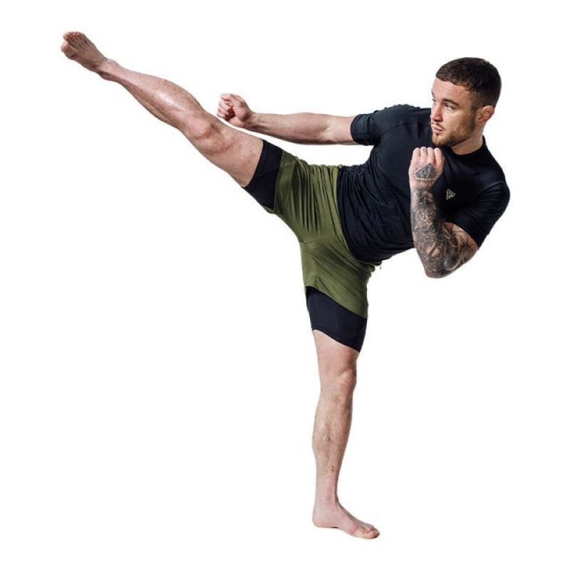 Компресійні шорти для RDX MMA T16 2-в-1 GREN/BLACK-XL