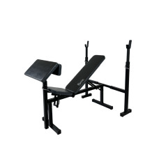 Регульована лавка для жиму + стійки + скотта WCG-003